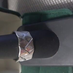 Sterling Silver Band sz 9 10mm